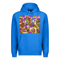 True Royal Mardi Gras with king cake tumbler Premium Hoodie - HowdyJamesFarm