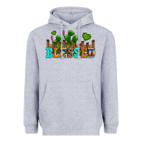 Heather Grey blessed olivia Heavyweight Hoodie - OliviaCreatesArt