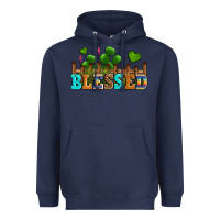 Navy blessed olivia Heavyweight Hoodie - OliviaCreatesArt