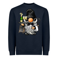 Navy waiter gnome Heavyweight Sweatshirt - BarkalooDesign