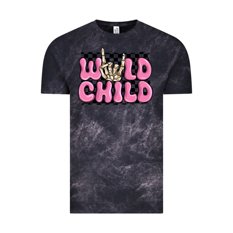 Wild Child Pink Skeleton Vintage Tee by MaliasSmallBusiness | Teevron