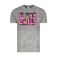 Cloud Rock wild child pink skeleton Vintage Tee - MaliasSmallBusiness