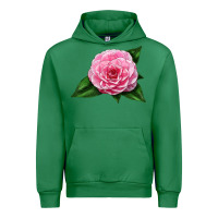 Emerald Camellia Flower Urban Hoodie - LillyAllenDesigns