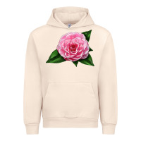 Sandshell Camellia Flower Urban Hoodie - LillyAllenDesigns