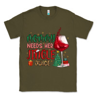 Army Green mommy needs her jingle juice Classic Tee - MaliasSmallBusiness