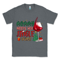 Charcoal Heather mommy needs her jingle juice Classic Tee - MaliasSmallBusiness