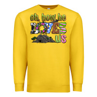 Lemon Easter Day Oh he loves us Premium Sweatshirt - OliviaCreatesArt