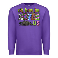 Purple Easter Day Oh he loves us Premium Sweatshirt - OliviaCreatesArt
