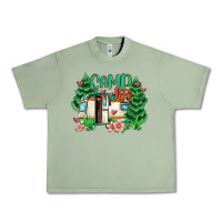 Oil Green camp life Urban Heavy Tee - MaliasSmallBusiness