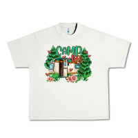 Pistachio camp life Urban Heavy Tee - MaliasSmallBusiness