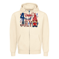 Sandshell Happy 4th Of July with gnome Zipper Hoodie - HowdyJamesFarm