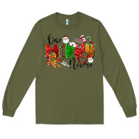 Army Green One Merry Nurse Long Sleeve Tee - LillyAllenDesigns