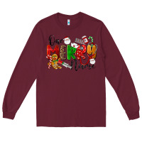 Burgundy One Merry Nurse Long Sleeve Tee - LillyAllenDesigns