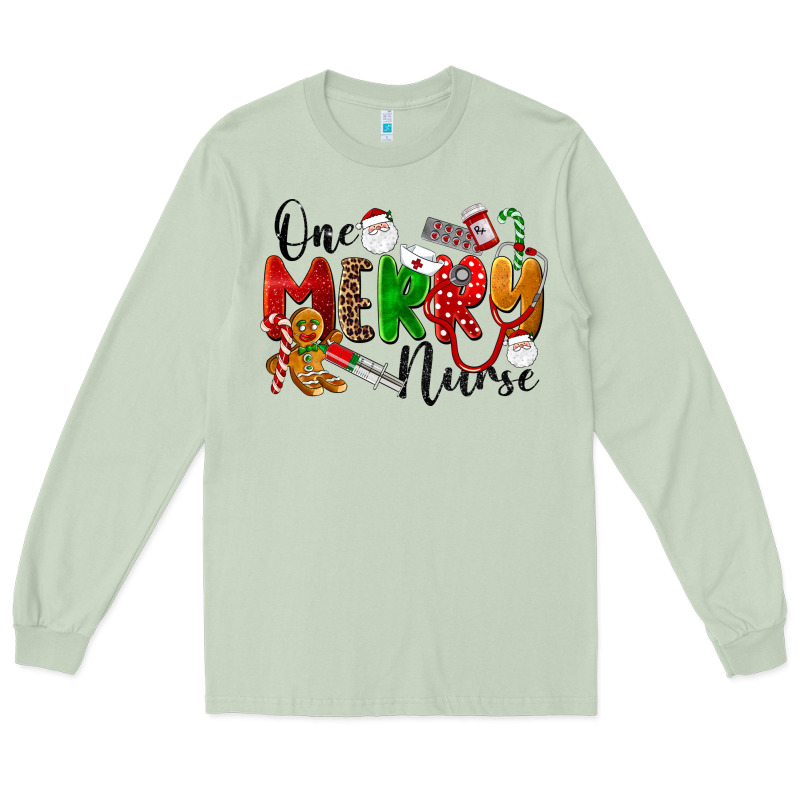One Merry Nurse Long Sleeve Tee by LillyAllenDesigns | Teevron