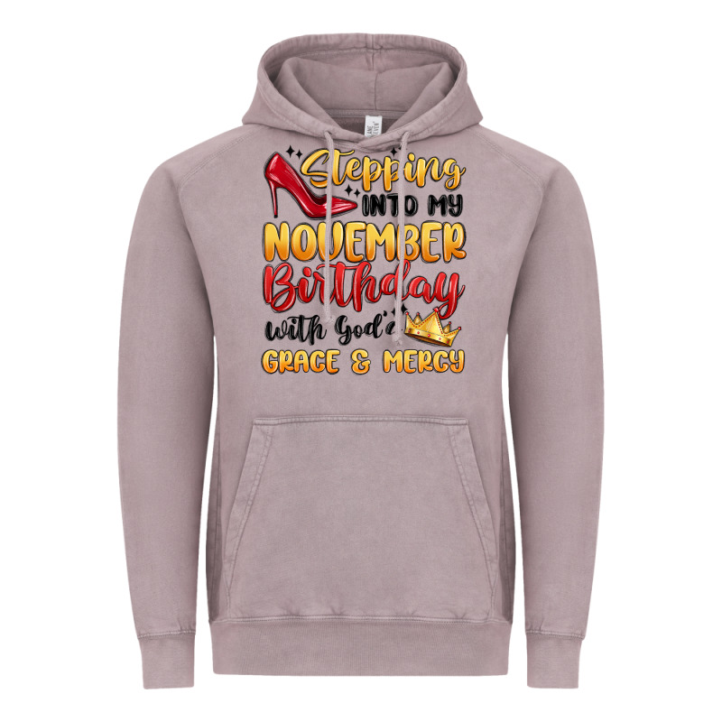 Stepping Into My November Birthday Vintage Hoodie by MaliasSmallBusiness | Teevron