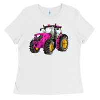 White western farm tractor pink Ladies Tee - Artiststas