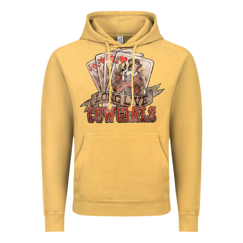 Long Live Cowgirls Cards Vintage Hoodie by NancyCooperArtShop | Teevron