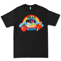 Black back to school hello pre k Premium Tee - AdoDesignShop
