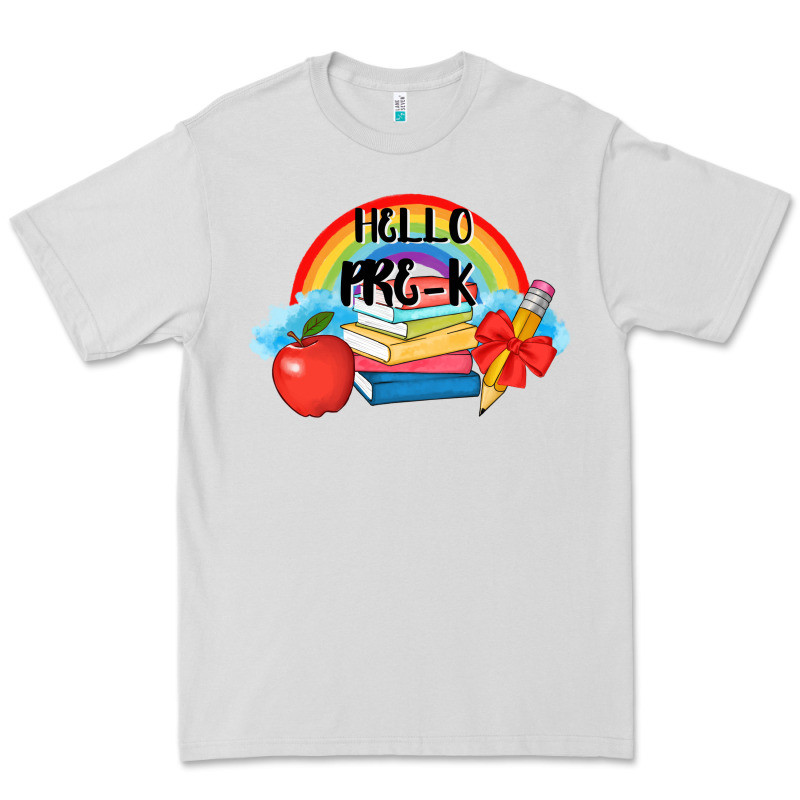 Back To School Hello Pre K Premium Tee by AdoDesignShop | Teevron