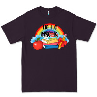 Plum back to school hello pre k Premium Tee - AdoDesignShop