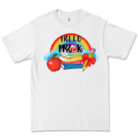 White back to school hello pre k Premium Tee - AdoDesignShop