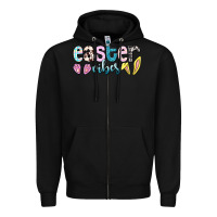 Black Easter vibes Easter Day Zipper Hoodie - HowdyJamesFarm