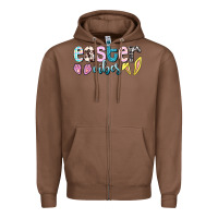 Chestnut Easter vibes Easter Day Zipper Hoodie - HowdyJamesFarm