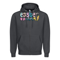 Smoke Easter vibes Easter Day Zipper Hoodie - HowdyJamesFarm