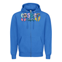 True Royal Easter vibes Easter Day Zipper Hoodie - HowdyJamesFarm