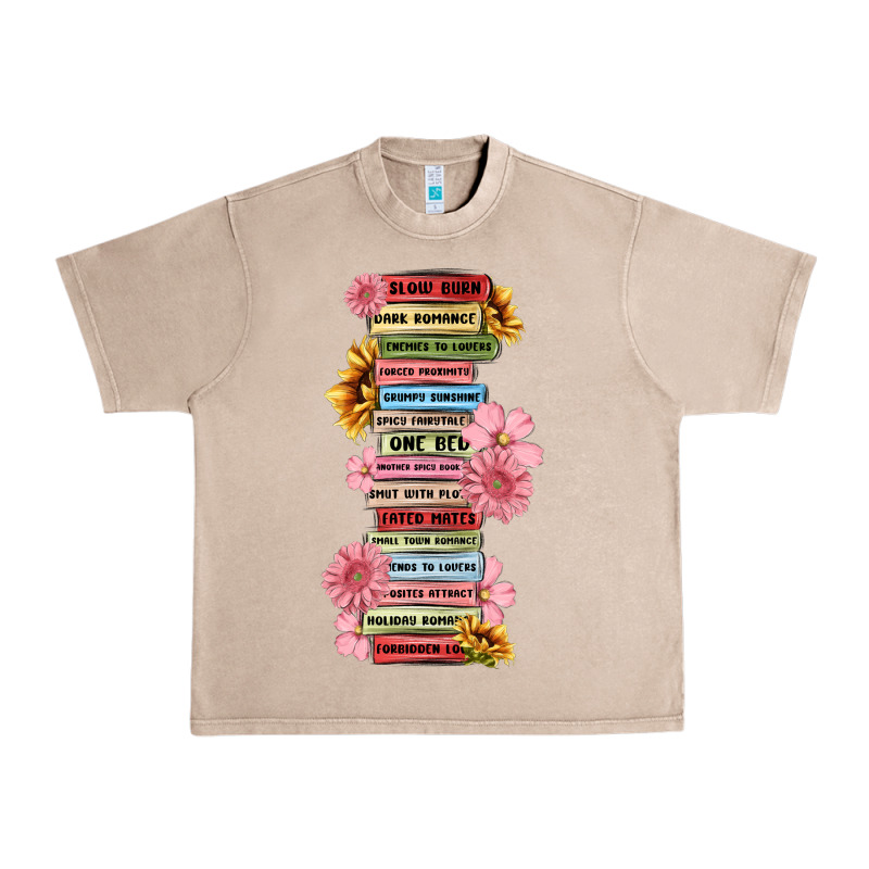 Floral Books Urban Heavy Tee by MaliasSmallBusiness | Teevron