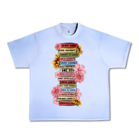 Grape Ice floral books Urban Heavy Tee - MaliasSmallBusiness