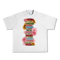 Lunar Rock floral books Urban Heavy Tee - MaliasSmallBusiness