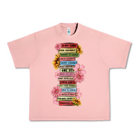 Salmon floral books Urban Heavy Tee - MaliasSmallBusiness