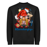 Black secretary life gnome Heavyweight Sweatshirt - BarkalooDesign