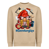 Mushroom secretary life gnome Heavyweight Sweatshirt - BarkalooDesign
