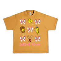 Peanut Butter softball coquette bow Urban Heavy Tee - JahusDesignShop