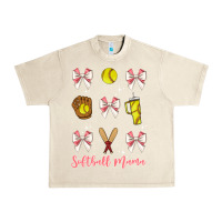 Sandshell softball coquette bow Urban Heavy Tee - JahusDesignShop