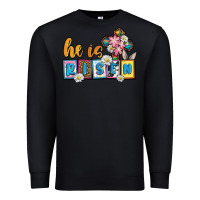 Black Easter Day He is risen Premium Sweatshirt - OliviaCreatesArt