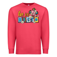 Cardinal Easter Day He is risen Premium Sweatshirt - OliviaCreatesArt