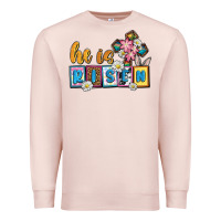 Pale Pink Easter Day He is risen Premium Sweatshirt - OliviaCreatesArt