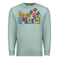 Seafoam Easter Day He is risen Premium Sweatshirt - OliviaCreatesArt