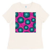 Bone floral pink leopard seamless pattern Ladies Tee - BundleAndBundleShop