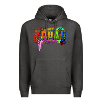 Charcoal Heather Equal rights Premium Hoodie - CowGirlArtShop