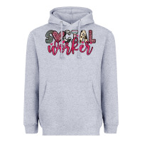 Heather Grey social worker Heavyweight Hoodie - OliviaCreatesArt