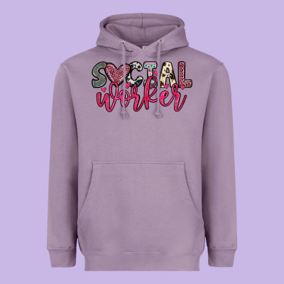 Social Worker Heavyweight Hoodie Designed By Oliviacreatesart