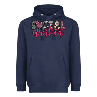 Navy social worker Heavyweight Hoodie - OliviaCreatesArt