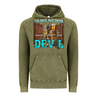Vintage Olive im only one drink Vintage Hoodie - NancyCooperArtShop