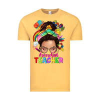 Vintage Mustard preschool teacher Vintage Tee - NancyCooperArtShop