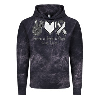 Cloud Black Peace Love Cure Lung Cancer Vintage Hoodie - Jasminsmagicworld