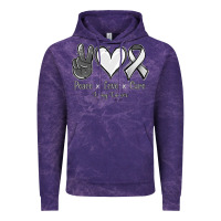 Peace Love Cure Lung Cancer Vintage Hoodie | Teevron